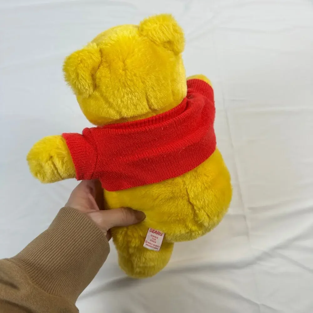 Vintage 1980s Sears Winnie The Pooh Bear Plush Stuffed Animal